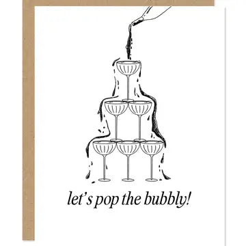 Champagne Tower Card